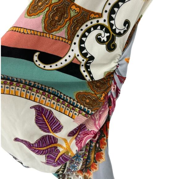 Etro Radial Print Jersey Wrap Top - Picture 7 of 11